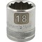 Dynamic 3/8" Drive, 18mm Metric Socket, 12 Points D009118 - alternate 5